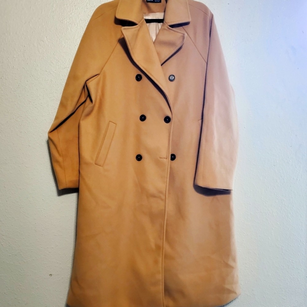 Full length Tan Trench Coat